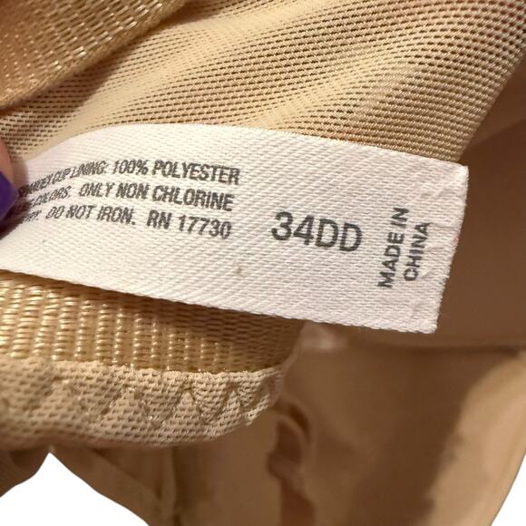 Auden Nude Lightly Lined Convertible Strap / Strapless Bra Size 34DD - Picture 5 of 7